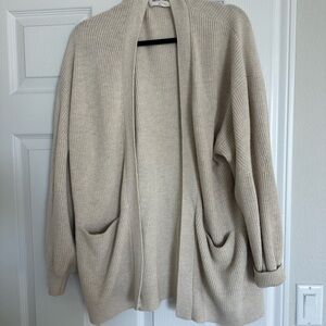 Aritzia Wilfred Free Open-Front Sweater